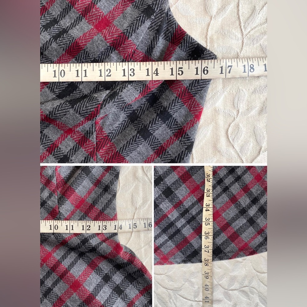 Maggy London Dress Womens size 4 Gray Plaid Sleeveless Fit & Flare Office Party - Picture 8 of 8